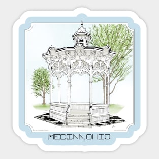 Medina, Ohio Gazebo Sticker